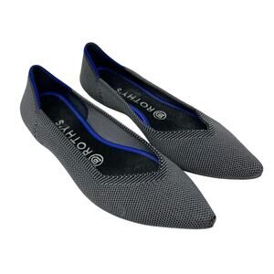 Rothy's Gray Pointed Toe Washable Flats 6.5
